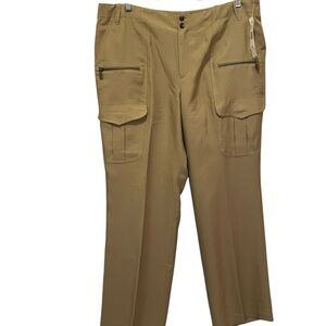 Lauren Ralph Lauren Silk Utility Cargo Pants - 2001 Y2K Archival 16 NWT Vintage